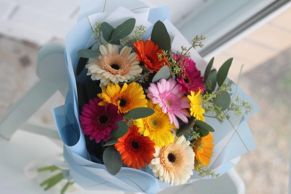 Букет цветов из: Герберы в Новый Милет