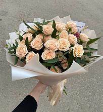 Букет Кремовые розы Латте в Новый Милет