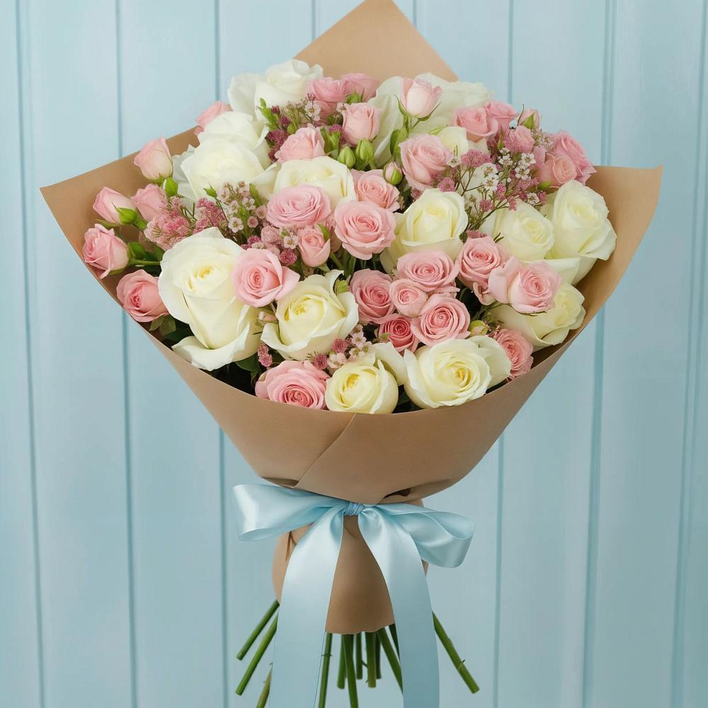 Букет цветов из: Розы в Новый Милет