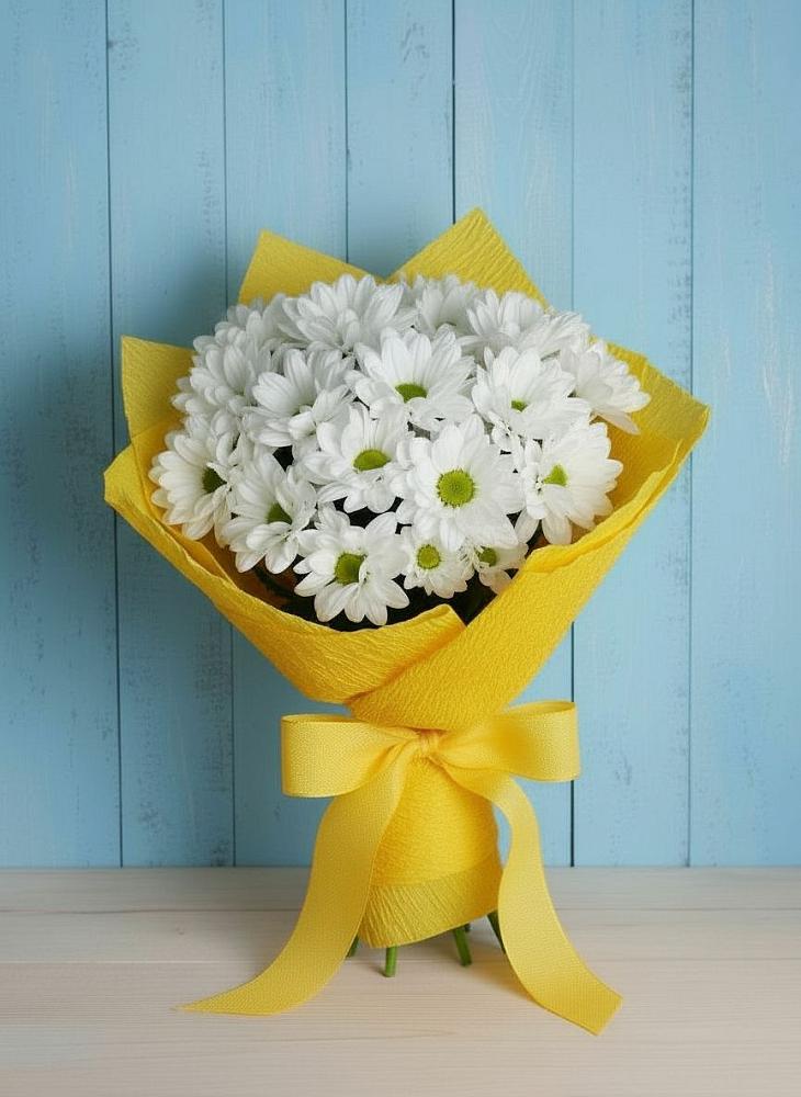 Букет цветов из: Хризантемы в Новый Милет