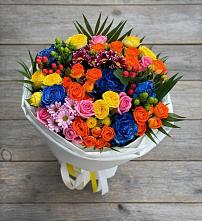 Букет цветов из:  Розы и Хризантемы в Новый Милет
