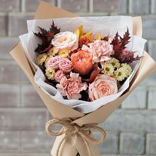 Букет цветов из:  Гвоздики, Хризантемы и Розы в Новый Милет