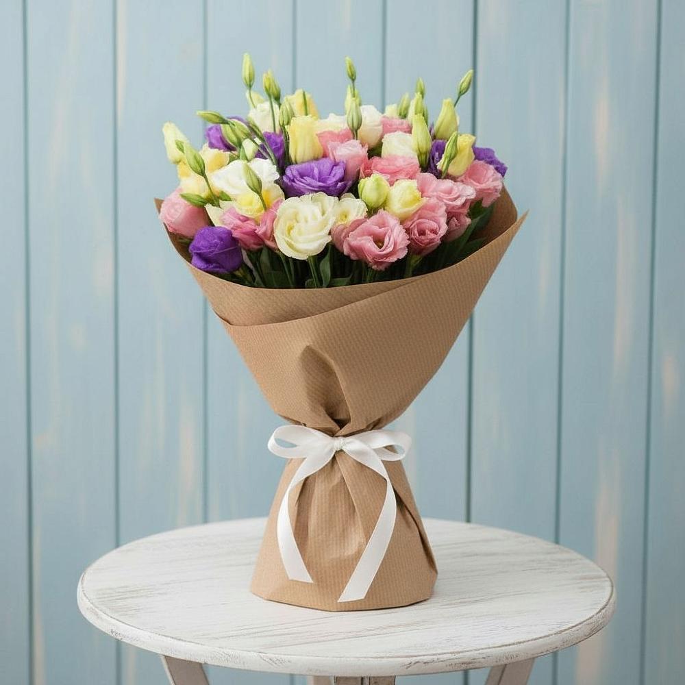 Букет цветов из: Лизиантусы в Новый Милет