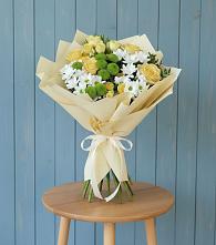 Букет цветов из:  Хризантемы и Розы #REPLACE_PRED# Новый Милет