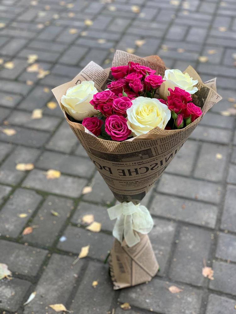 Букет цветов из: Розы в Новый Милет