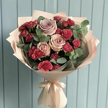 Букет цветов из:  Гвоздики и Розы #REPLACE_PRED# Новый Милет
