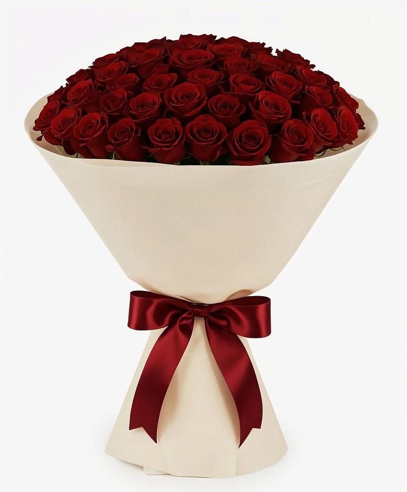 Букет 101 Бордовая роза Блэк Бакарра в Новый Милет