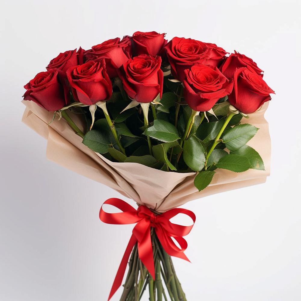 Букет 11 Красных роз Эдлесс Лав в Новый Милет