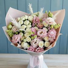 Букет цветов из:  Альстромерии и Розы в Новый Милет