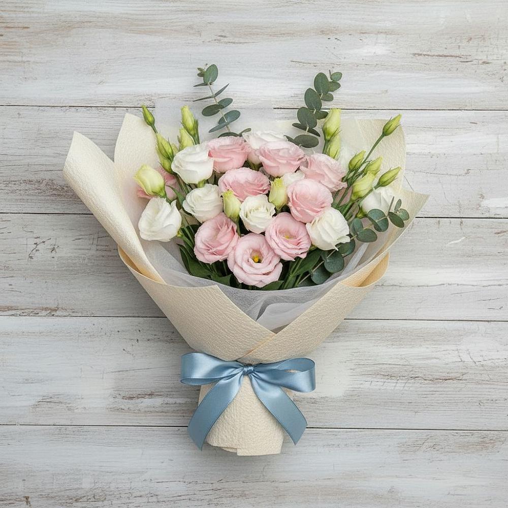 Букет цветов из: Лизиантусы в Новый Милет